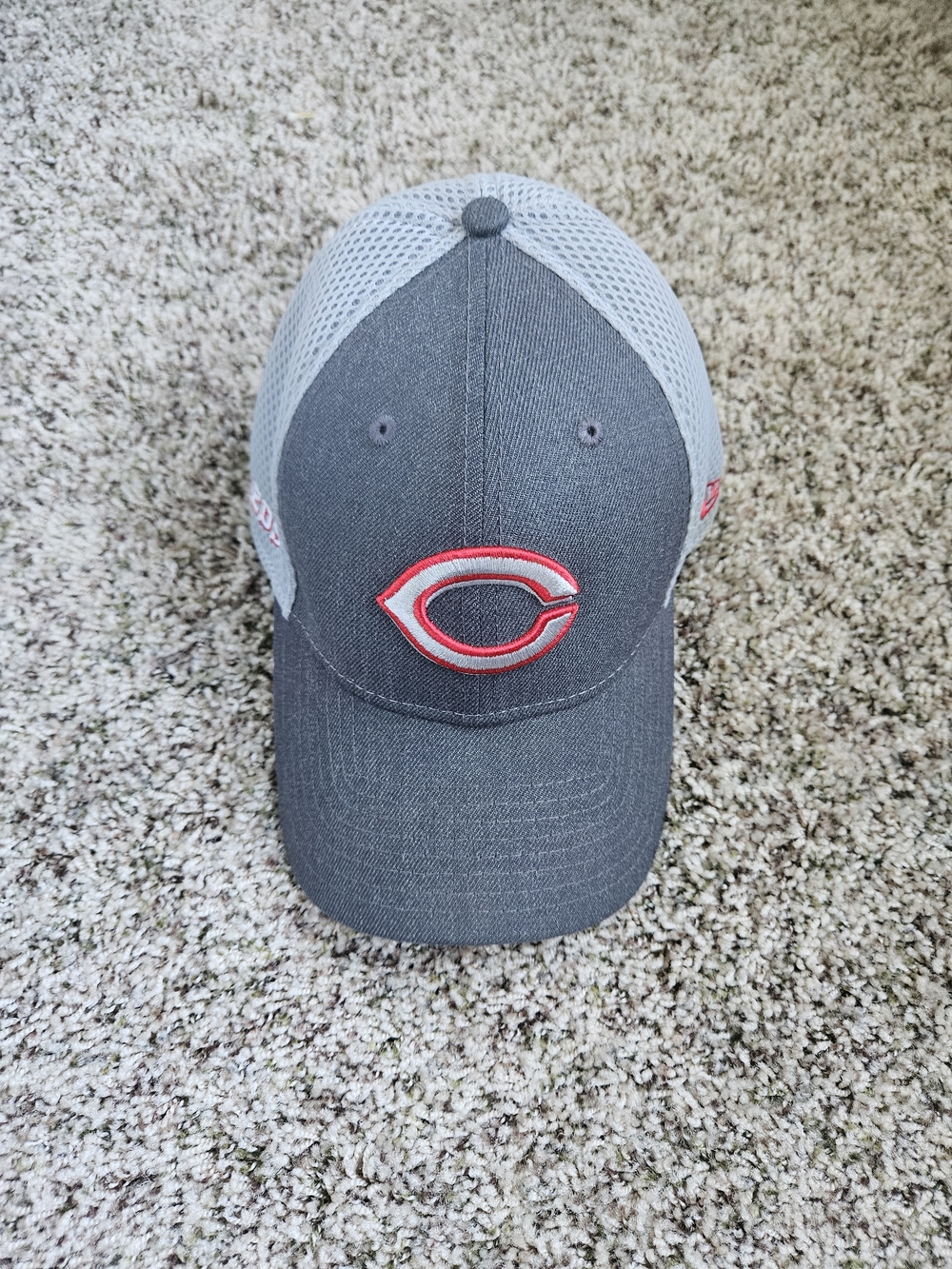 Gray Trucker Cap with Red 'C' Logo